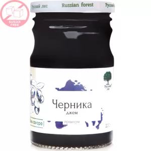 Blueberry Jam SUGAR FREE, Russian Forest, 220g/ 7.76oz