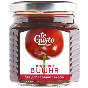SUGAR-FREE Cherry Jam, Te Gusto, 300g/ 10.58oz