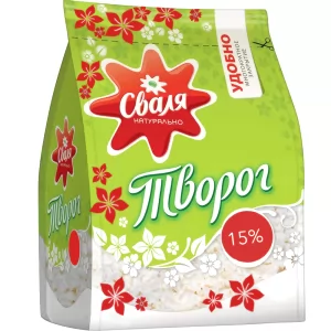 Classic Cottage Cheese 15%, Svalya, 370 g/ 0.82 lb