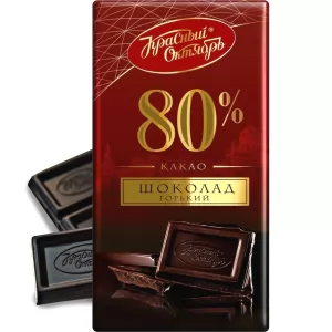 Bitter Chocolate 80%, Red October, 75g/ 2.65oz