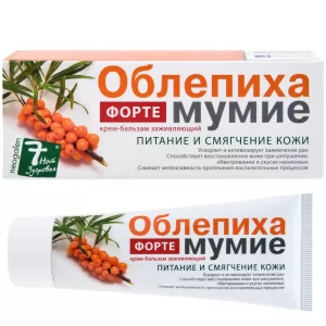 Healing Cream-Balm, Sea Buckthorn with Mumie Forte, 7 Health Notes, 75 ml/ 2.54 oz