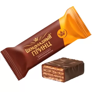 Large Chocolate & Waffle Candies, Chocolate Prince, Slavyanka, 226g/ 7.97 oz