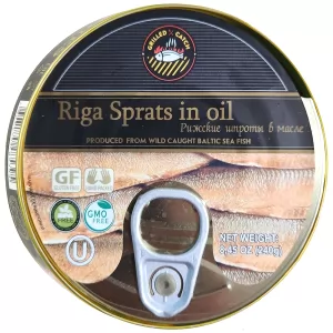 Smoked Sprats in Oil, Riga, 240g/ 8.47oz