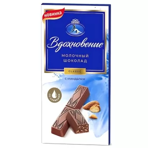 Milk Chocolate with Almonds, Inspiration, 100g/ 3.53oz