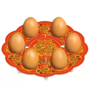 Decorative Cardboard Easter Stand for 6 Eggs 