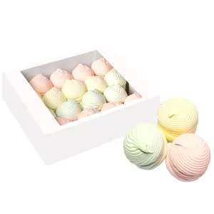 Mix of Unglazed Marshmallows "Raspberry, Cactus Yogurt, Apricot Yogurt" FAMILY PACK, 1.5kg/ 52.91oz