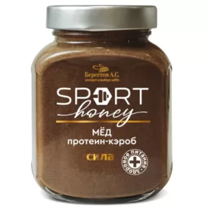 Honey with PROTEIN & CAROB, Sport Honey, Berestov, 500g/ 1.1lb