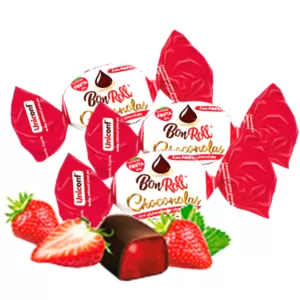 Chocolate Glazed Strawberry Jelly Candy, Bon Roll, 226g/ 7.97oz