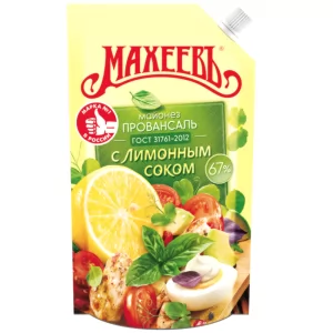 Provencal Mayonnaise with Lemon Juice 67%, Makheev, 400ml/ 13.53 fl oz
