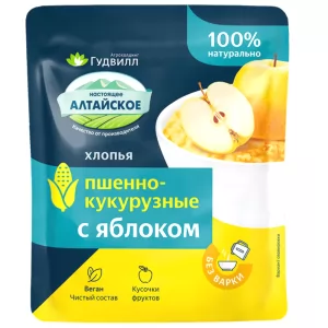 Instant Millet-Corn Flakes with Apple, Goodwill, 40g/ 1.41 oz