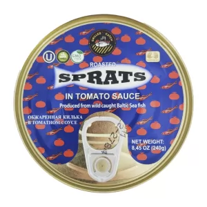 Fried Sprats in Tomato Sauce, Brivais, 240g/ 8.47oz