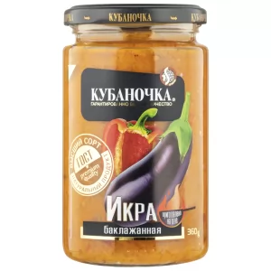 Eggplant Spread, Kubanochka, 12.7 oz / 360 g