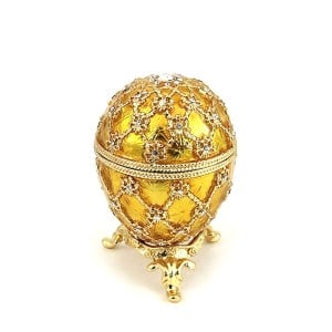 Easter Gift Ideas Coronation Egg with Clock (golden), 2.75