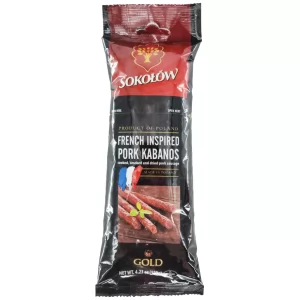 Gold Premium Thin Kabanosi French Style, Sokolow, 4.23 oz / 120g