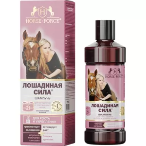 Shampoo with Lanolin, Collagen & Biotin for Colored & Damaged Hair, Horse Force, 16.9 oz/ 500 ml