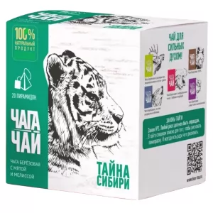 Herbal Chaga Tea with Melissa & Mint