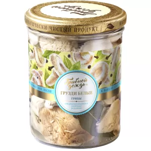 Salted White Rollrim Milkcap Mushrooms, Mushroom Rain, 400g/ 14.11 oz 