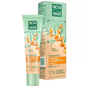 Facial Night Cream with Sea Buckthorn Oil, Pure Line, 40ml/ 1.35 oz