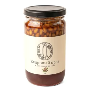 Cedar Nuts in Pine Syrup, Russian Forest, 400g/ 14.11oz