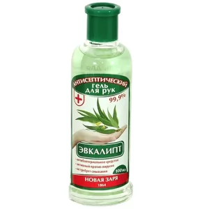 Antiseptic Eucalyptus Hand Gel, Novaya Zarya, 100 ml/ 3.38 oz