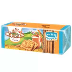 Sugar Cookies with Milk Korovka, Rot Front, 375g/ 0.83lb