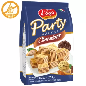 Waffles with Chocolate Cream Filling, Party, Lago, 250g/ 0.55lb