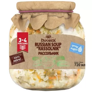 Sour Pickle Soup | Rassolnik, Dworek, 1.58 lb / 720 g