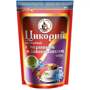 Instant Chicory w/ Blueberries and Rosehip, Zip Lock, 0.22 lb/ 100g