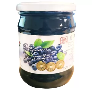 Blueberries Grated with Sugar, 620g/ 21.87oz
