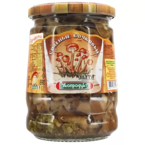 Autumn Honey Mushrooms Salted in Barrel, Eco-Product, 580ml / 20.46oz