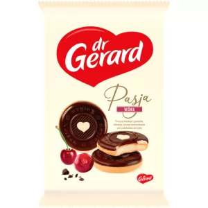 Biscuits with Cherry Jelly, Cream & Chocolate Pasja Wiśnia, DR GERARD, 150g/ 0.33lb