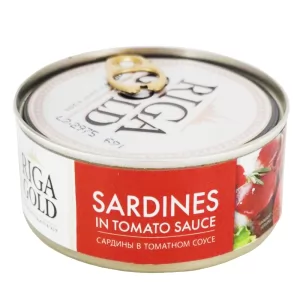 Sardines in Tomato Sauce, Riga Gold, 240g/ 8.47oz