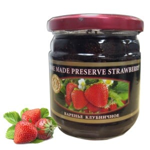 Homemade Preserve Strawberry, 17.63 oz / 500 g