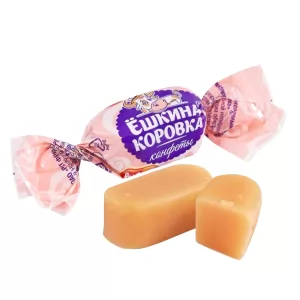 Unglazed Fondant Candy, Eshkina Korovka, Rot Front, 226g/ 0.5lb 