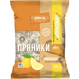 Gingerbread with Lemon Filling, Kievhleb, 300g / 10.58 oz