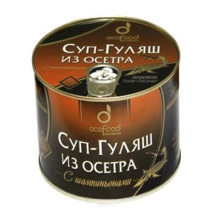 Sturgeon Fish Soup Goulash in Can Ecofood, 18.7 oz / 530 g