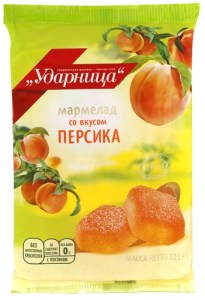 Marmalade Udarnitsa with Peach Flavor, 11.46 oz / 325 g