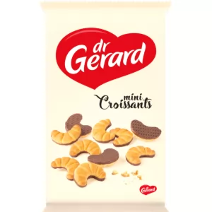 Mini Croissants Biscuits with Chocolate Icing, Dr.Gerard, 165g/ 5.82oz