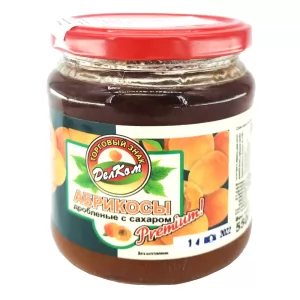 Apricots Pureed with Sugar, Delcom, 550g / 19.4oz ***