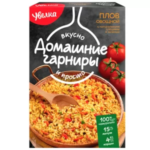 Vegetable Pilaf with Natural Spices and Herbs (4 Servings), Uvelka, 300g/ 10.58oz