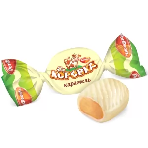 Caramel Candy with Creamy Filling, Korovka, Rot Front, 226g/ 0.5lb