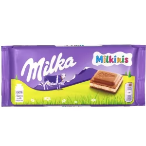 Chocolate with Cream Filling Milkins, Milka, 100 g / 3.53 oz