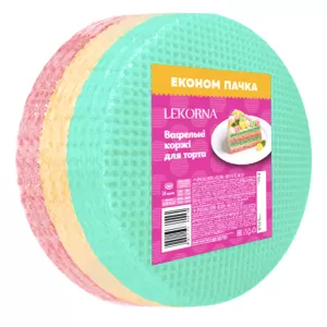 Waffle Colored Sheets for Cake "Veselka" 14pcs, Lekorna, 140g