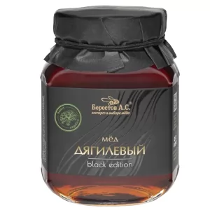 Natural Angelica Honey Dyagilevy "Black Edition", Berestov, 17.56 oz / 500g