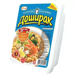 Spicy Instant Noodles with Seafood, Doshirak, 90g/ 3.17oz 