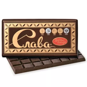 Dark Aerated Chocolate "Slava", Red October, 75g/ 2.65oz