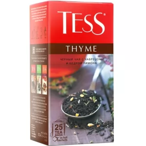 Black Tea with Thyme & Lemon Zest, Tess, 25 tea bags