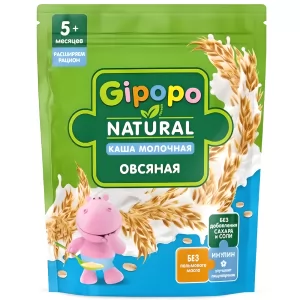 Oatmeal Milk Porridge for Children 5+, Gipopo, 180g/ 6.35oz
