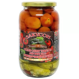 Assorted Pickled Cherry Tomatoes & Baby Dills