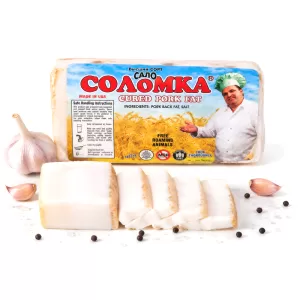 Salted Pork Fat, Solomka, 13.4oz / 380g